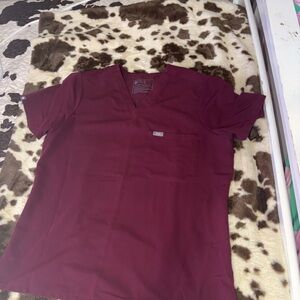 Figs Women's Burgundy scrubs  2 sets